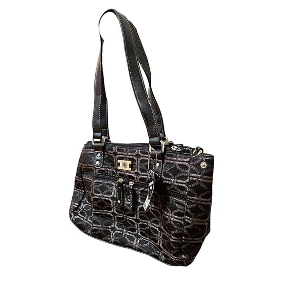 NWT George Satchel Shoulder Bag-Black - Picture 2 of 4